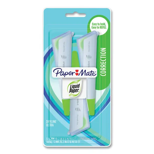 DryLine Ultra Correction Tape Pen, Refillable, Asst Color Applicators, 0.2" x 235", 3/Pack Questions & Answers