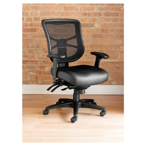 Alera Elusion Series Mesh Mid-Back Multifunction Chair, Supports Up to 275 lb, 17.7" to 21.4" Seat Height, Black Questions & Answers