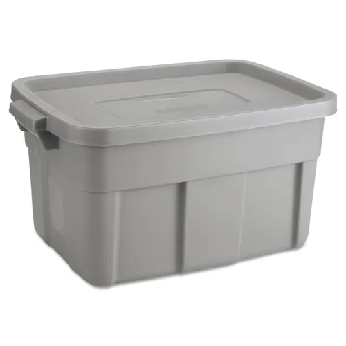 Roughneck Storage Box, 14 gal, Steel Gray Questions & Answers