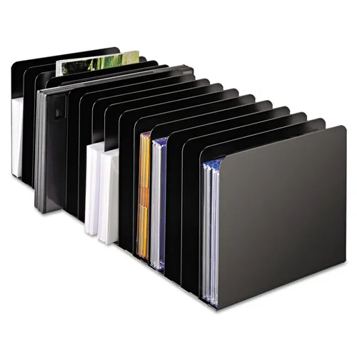 Message Rack, 15-Compartment, Steel, 6 1/4 x 16 1/10 x 6 1/2, Black Questions & Answers