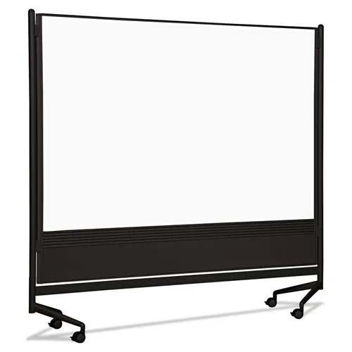 D.o.c. Mobile Double-Sided Marker Board Divider, 72 X 72, Black Questions & Answers