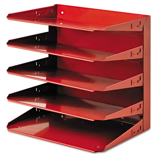 SOHO ORGANIZER, 5 SECTIONS, LETTER SIZE FILES, 12.5" X 12.5" X 9.4", RED Questions & Answers