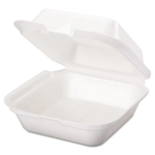 Snap It Foam Container, 6 2/5 x 6 2/5 x 3, White, 125/Sleeve, 4 Sleeves/Carton Questions & Answers