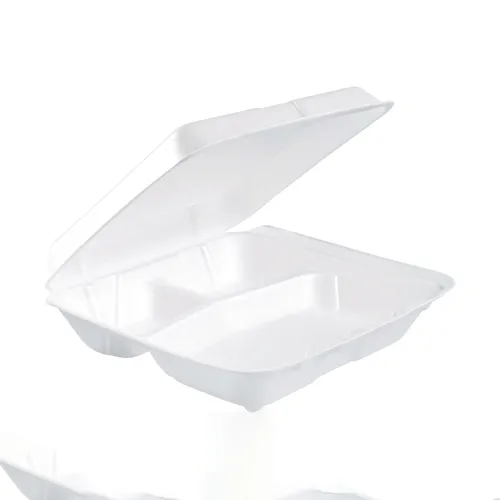 Foam Hinged Lid Containers, 3-Compartment, 7.5 x 8 x 2.3, White, 200/Carton Questions & Answers