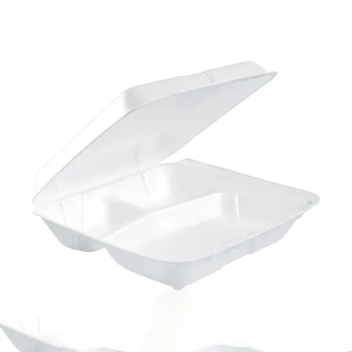 Foam Hinged Lid Containers, 3 Compartments, 7.5 x 8 x 2.3, White, 200/Carton Questions & Answers