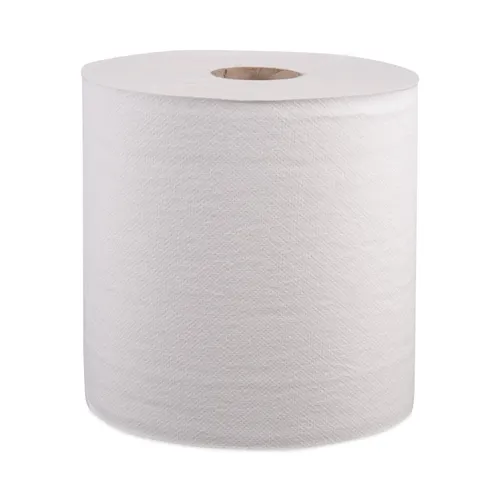 Hardwound Roll Towels, 1-Ply, 8" x 800 ft, White, 6 Rolls/Carton Questions & Answers