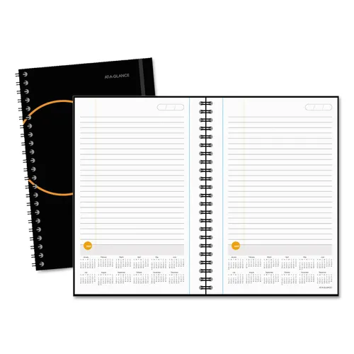 Plan. Write. Remember. Notebook with Reference Calendar, 9 x 5 5/8, Black Questions & Answers