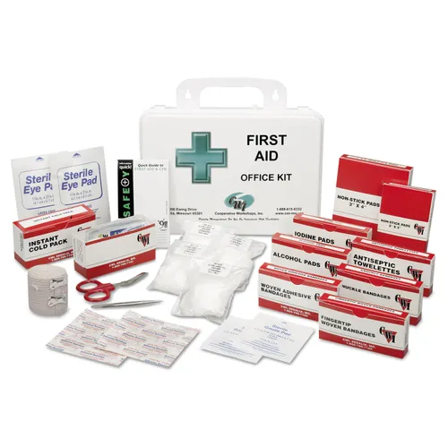 6545014338399, SKILCRAFT First Aid Kit, Office, 10-15 Person Kit, 125 Pieces, Plastic Case Questions & Answers