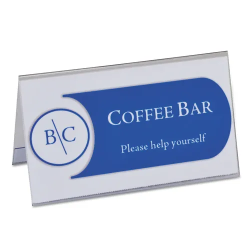 Tent Card Holders, 2" x 3 1/2", Rigid Heavyweight Clear Plastic, 40/Box Questions & Answers