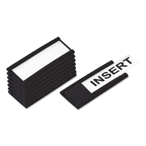 Magnetic Card Holders, 2w x 1h, Black, 25/Pack Questions & Answers