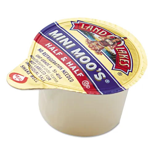 Mini Moo's Half and Half, 0.3 oz Mini Cups, 192/Carton Questions & Answers