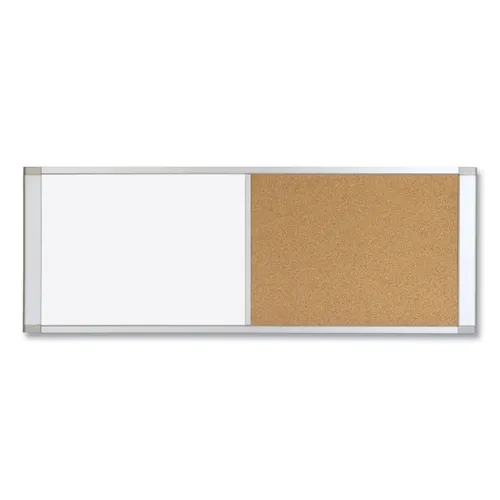 Cubicle Workstation Dry Erase Board, Combo Magnetic Dry Erase/Bulletin, 36" x 18", Tan/White Surface, Satin Aluminum Frame Questions & Answers