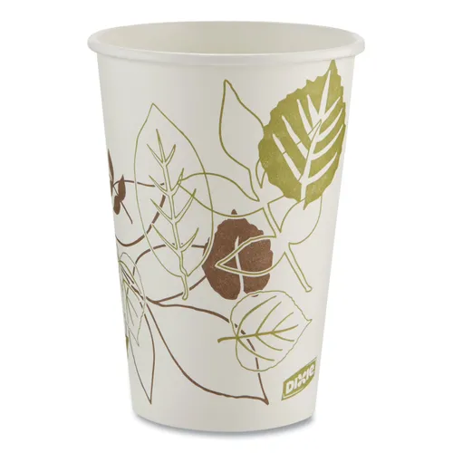 Pathways Paper Hot Cups, 16 oz, White/Brown, 50/Sleeve, 20 Sleeves/Carton Questions & Answers