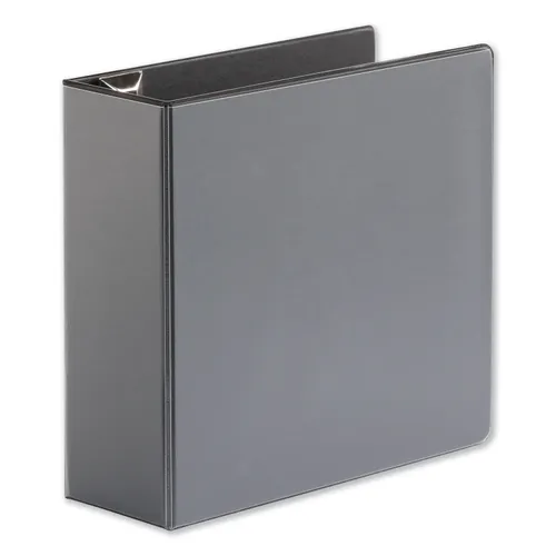 Deluxe Easy-to-Open D-Ring View Binder, 3 Rings, 4" Capacity, 11 x 8.5, Black Questions & Answers