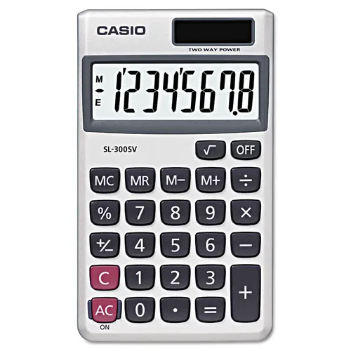 SL-300SV Handheld Calculator, 8-Digit LCD Questions & Answers