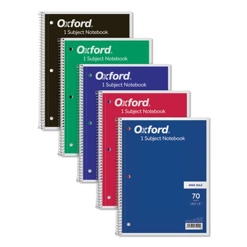 Could I order one subject notebooks wide ruled with certain color for the front cover?