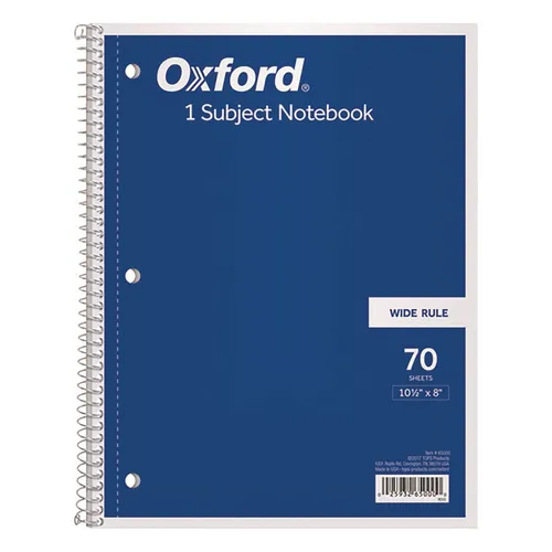 Could I order one subject notebooks wide ruled with certain color for the front cover?