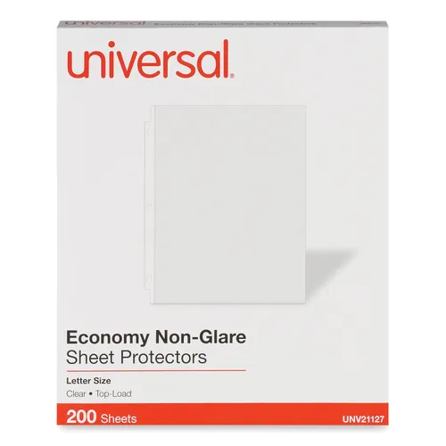 Top-Load Poly Sheet Protectors, Nonglare, Economy, Letter, 200/Box Questions & Answers