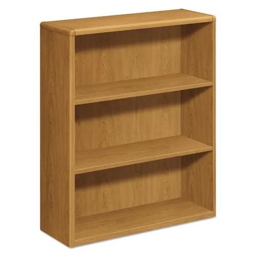 10700 Series Wood Bookcase, Three-Shelf, 36w x 13.13d x 43.38h, Harvest Questions & Answers