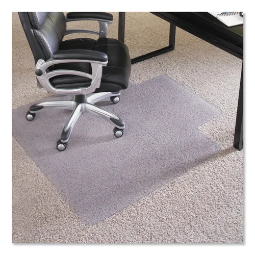 EverLife Intensive Use Chair Mat for High Pile Carpet, Rectangular with Lip, 45 x 53, Clear Questions & Answers