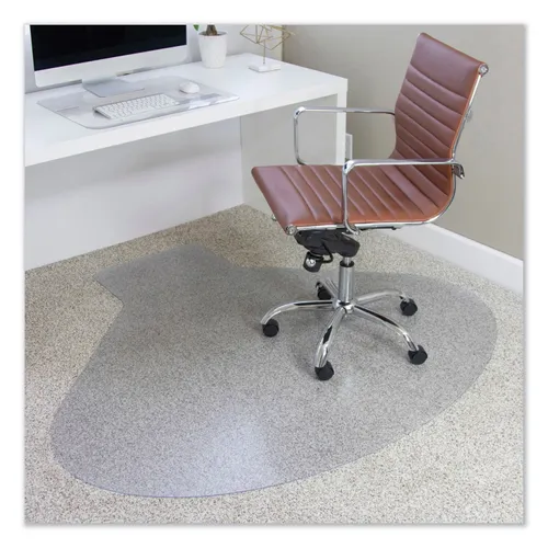 EverLife Chair Mats for Medium Pile Carpet, Contour, 66 x 60, Clear Questions & Answers