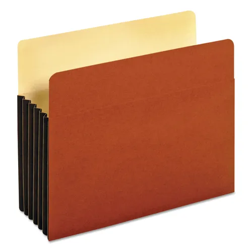 File Pocket with Tyvek, 5.25" Expansion, Letter Size, Redrope, 10/Box Questions & Answers