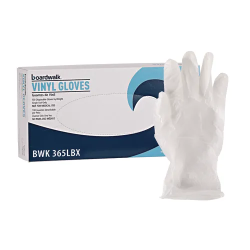 Do Boardwalk general purpose vinyl gloves, powder/latex-free, 2 3/5 mil, large, clear, 100/bx come in different col