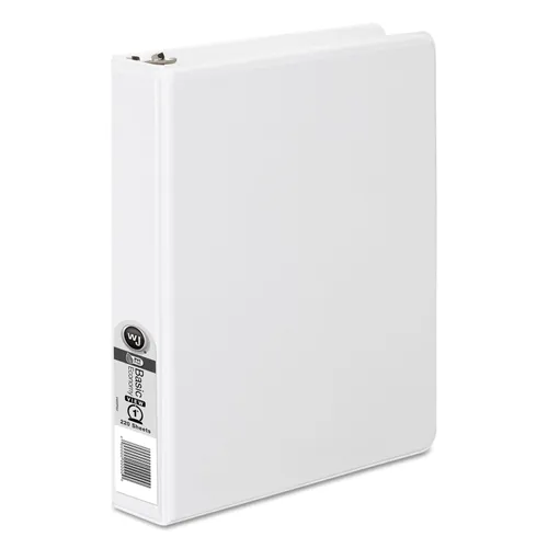 362 Basic Round Ring View Binder, 3 Rings, 1" Capacity, 8.5 x 5.5, White Questions & Answers