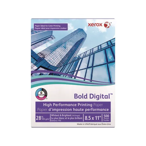 Bold Digital Printing Paper, 100 Bright, 28 lb Bond Weight, 8.5 x 11, White, 500/Ream Questions & Answers