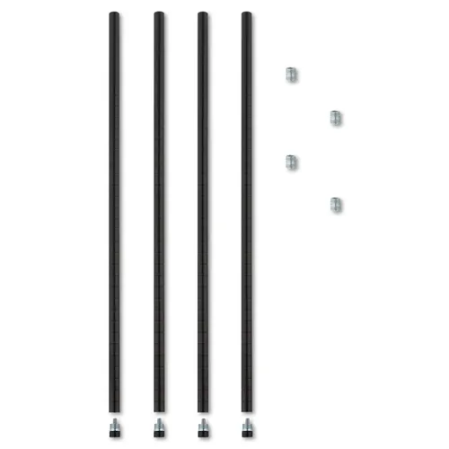 Stackable Posts For Wire Shelving, 36 "High, Black, 4/Pack Questions & Answers