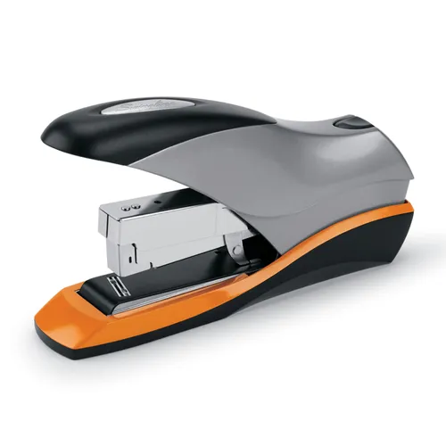 Optima 70 Desktop Stapler, 70-Sheet Capacity, Silver/Black/Orange Questions & Answers