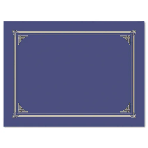 Certificate/Document Cover, 12.5 x 9.75, Metallic Blue, 6/Pack Questions & Answers