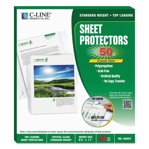 Does this sheet protector have a brand name printed or embossed on it?