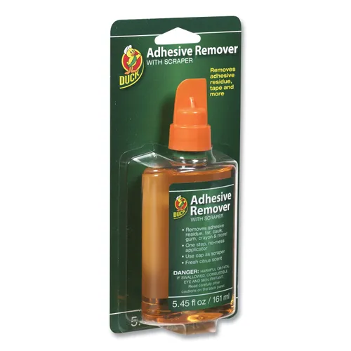 Adhesive Remover, Orange Scent. 5.45 oz Bottle with Scraper Cap Questions & Answers