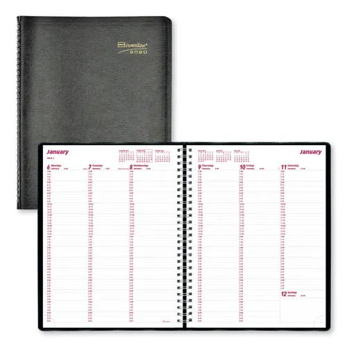 Essential Collection Weekly Appointment Book in Columnar Format, 11 x 8.5, Black Cover, 12-Month (Jan to Dec): 2025 Questions & Answers