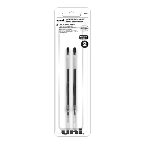 Refill for JetStream RT Pens, Bold Conical Tip, Black Ink, 2/Pack Questions & Answers