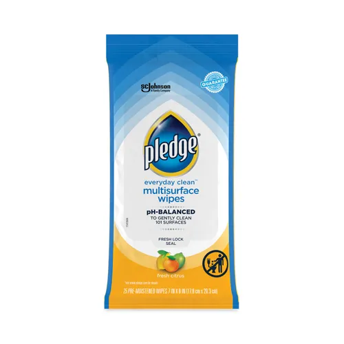 Multi-Surface Cleaner Wet Wipes, Cloth, 7 x 10, Fresh Citrus, White, 25 Wipes Questions & Answers