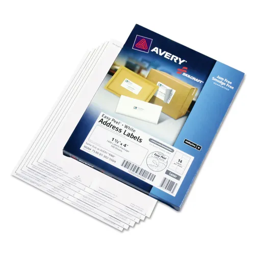 7530013025504, SKILCRAFT Laser Labels, Label Printers, 1.33 x 4, White, 14/Sheet, 100 Sheets/Box Questions & Answers