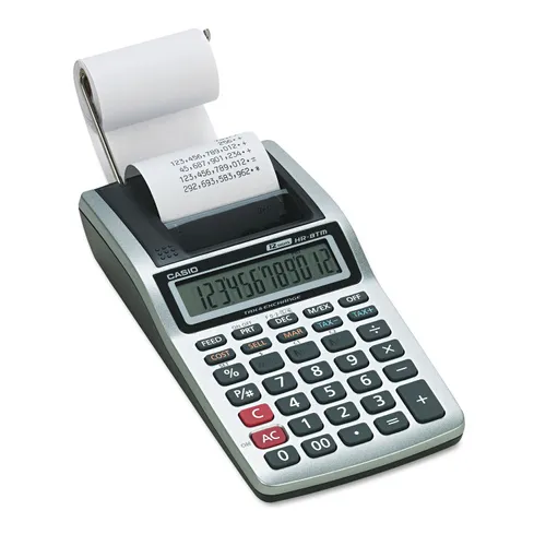 HR-8TM Handheld Portable Printing Calculator, Black Print, 1.6 Lines/Sec Questions & Answers