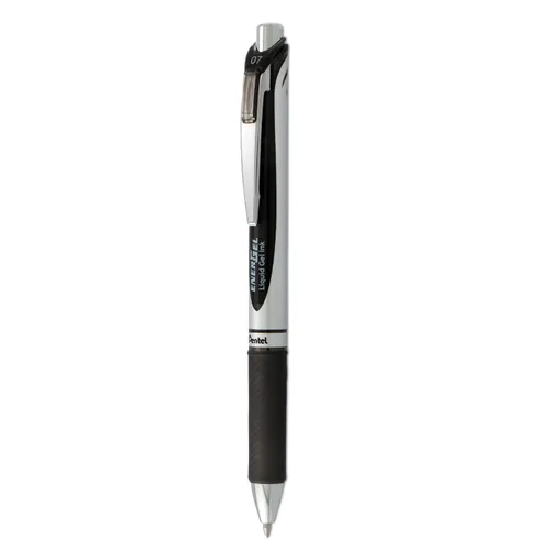 EnerGel RTX Gel Pen, Retractable, Medium 0.7 mm, Black Ink, Black/Gray Barrel Questions & Answers