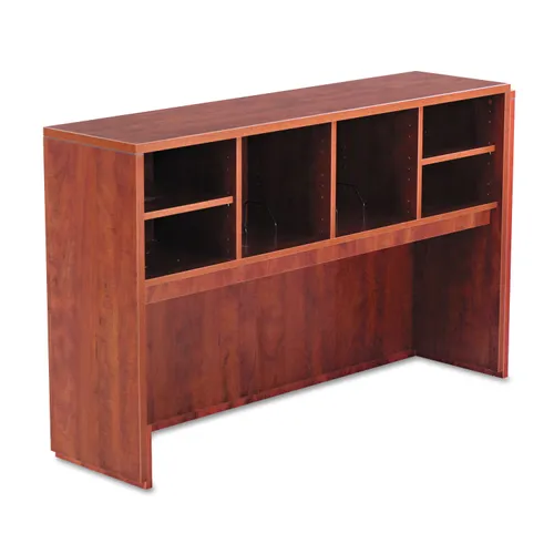 Alera Valencia Series Open Storage Hutch, 58-7/8w X 15d X 35-1/2h, Medium Cherry Questions & Answers