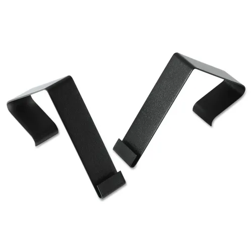 Cubicle Partition Hangers, For 1.5" to 2.5" Thick Partition Walls, Black, 2/Set Questions & Answers