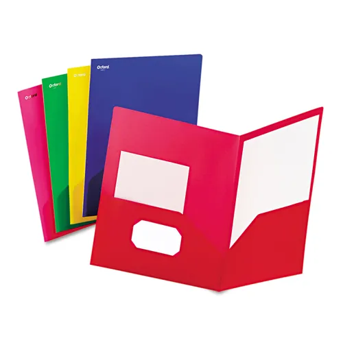 Fashion PolyPort Twin-Pocket Portfolio, Polypropylene, 11 x 8.5, Assorted, 25/Box Questions & Answers