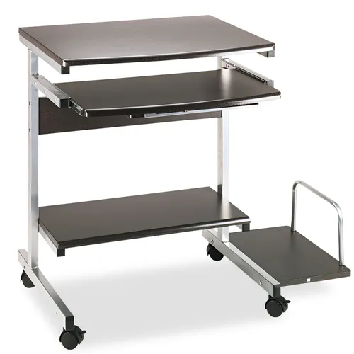 Portrait Pc Desk Cart Mobile Workstation, 36-1/2w X 19-1/4d X 31h, Anthracite Questions & Answers