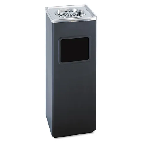 Square Ash 'N' Trash Sandless Urn, 3 gal, Stainless Steel, Black Questions & Answers