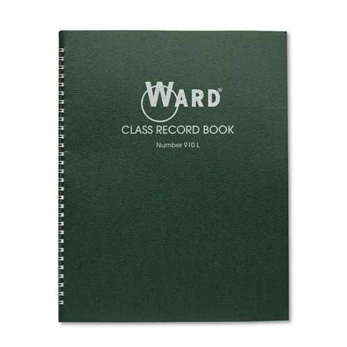 Class Record Book, Nine to 10 Week Term: Two-Page Spread (38 Students), 11 x 8.5, Green Cover Questions & Answers