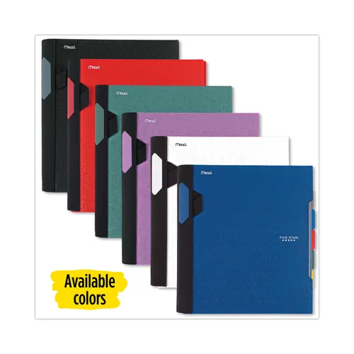 Advance Wirebound Notebook, Ten Pockets, 5-Subject, Medium/College Rule, Randomly Assorted Cover Color, (200) 11 x 8.5 Sheets Questions & Answers