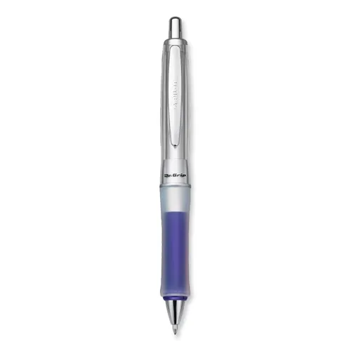 Dr. Grip Center of Gravity Ballpoint Pen, Retractable, Medium 1 mm, Black Ink, Silver/Navy Grip Barrel Questions & Answers