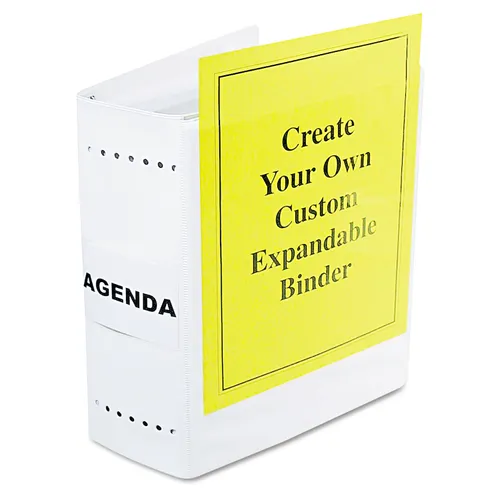 VariCap Expandable Binder, 2 Posts, 6" Capacity, 11 x 8.5, White Questions & Answers