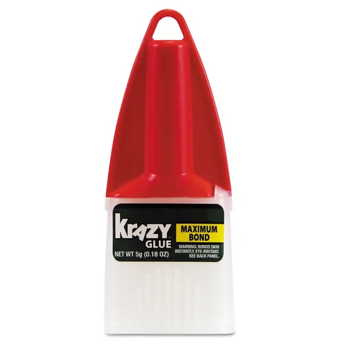 Maximum Bond Krazy Glue, 0.18 oz, Dries Clear Questions & Answers